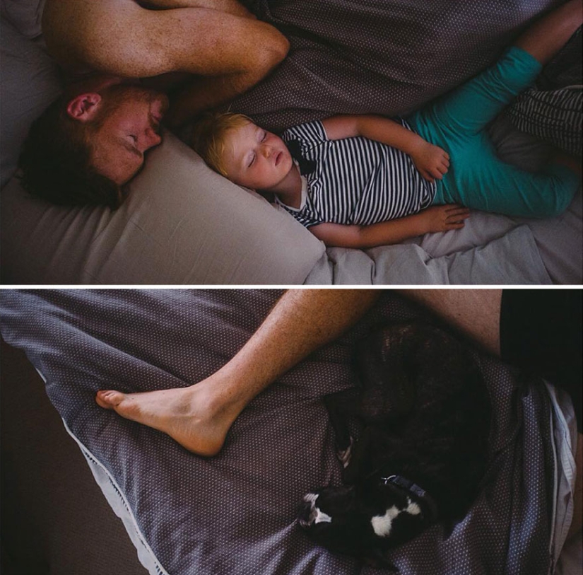 Well, a very sweet couple in a funny family photo project by Jesse Holland