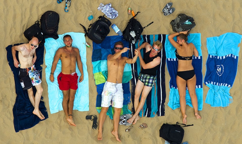 What beach Holland looks like from a bird&#39;s eye view