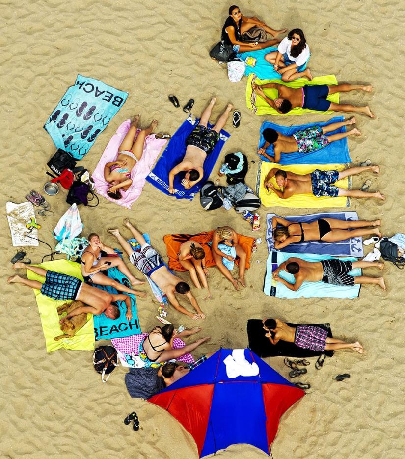 What beach Holland looks like from a bird&#39;s eye view