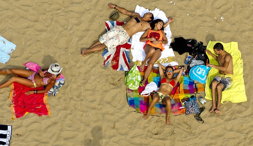 What beach Holland looks like from a bird&#39;s eye view