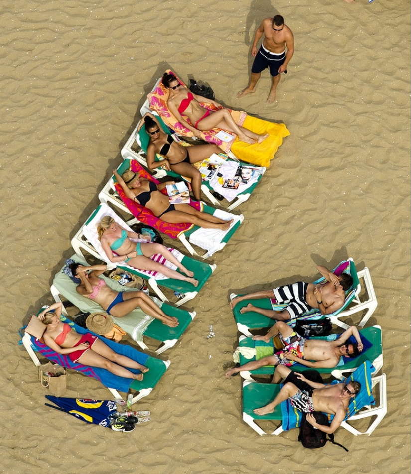 What beach Holland looks like from a bird&#39;s eye view
