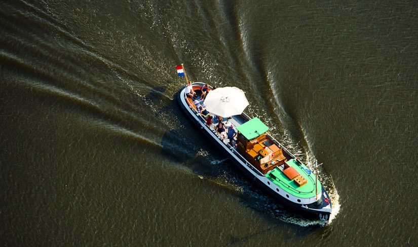 What beach Holland looks like from a bird&#39;s eye view