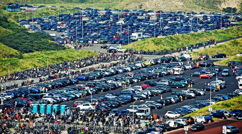 What beach Holland looks like from a bird&#39;s eye view