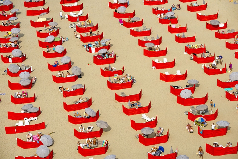 What beach Holland looks like from a bird&#39;s eye view