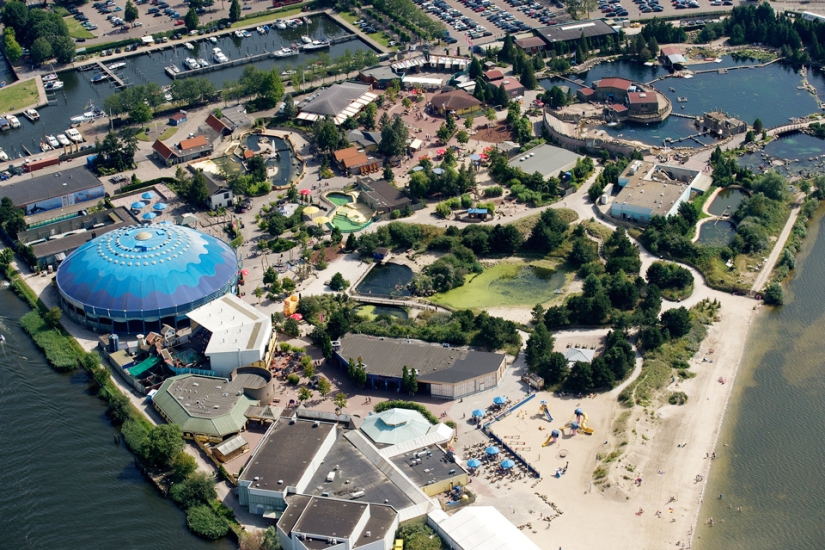 What beach Holland looks like from a bird&#39;s eye view
