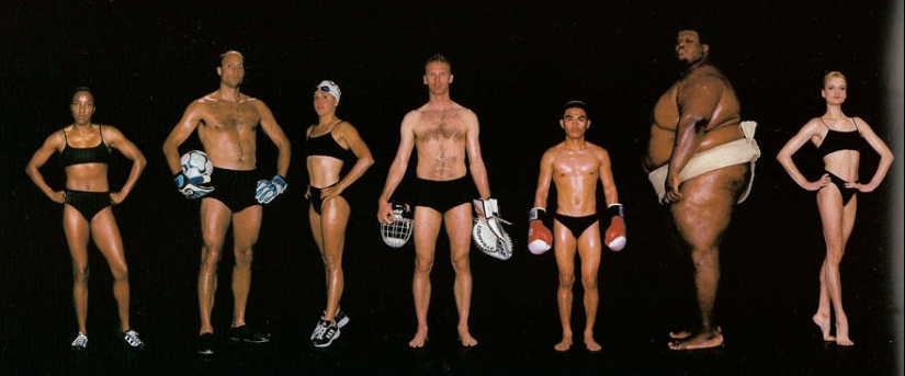 What do athletes&#39; bodies look like?