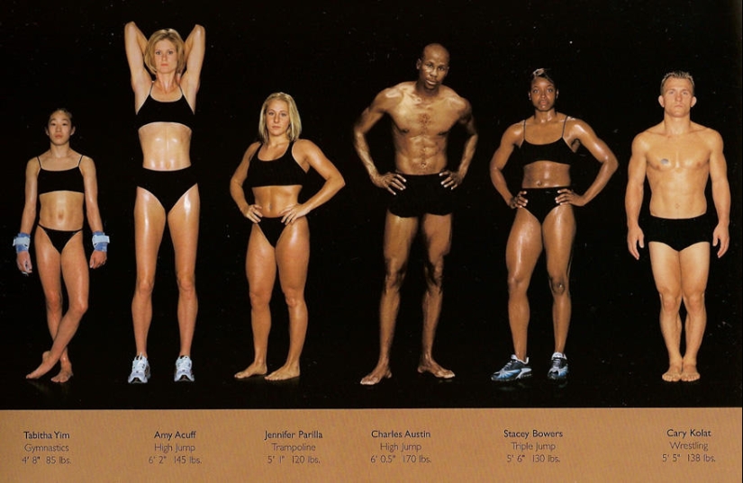 What do athletes&#39; bodies look like?