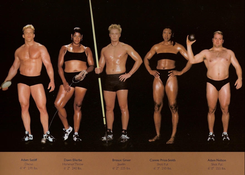 What do athletes&#39; bodies look like?