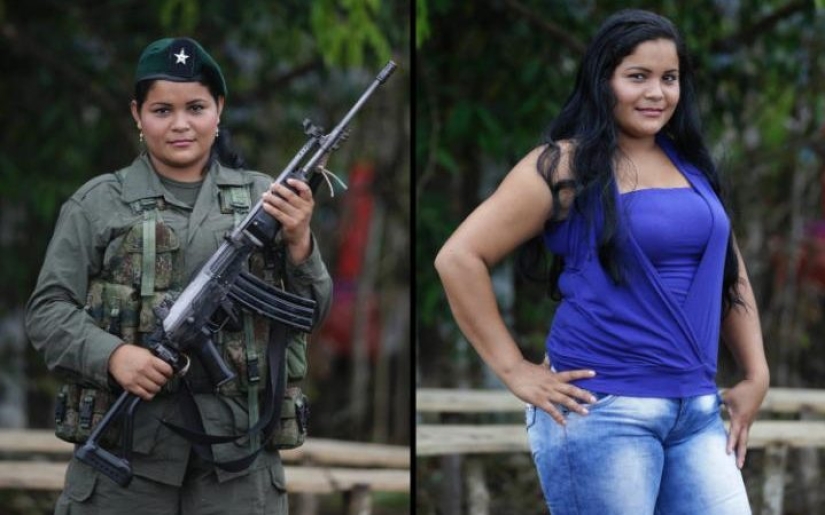 What do the girls who have been serving since adolescence in the rebel group of Colombia look like What do the girls who have been serving since adolescence in the rebel group of Colombia look like