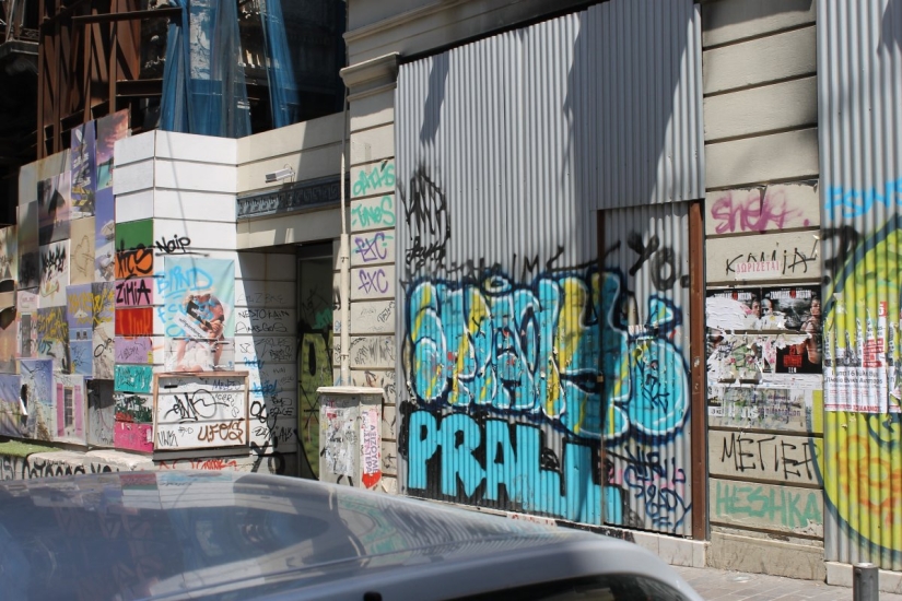 What Ermou looks like today, once the most fashionable street in Greece