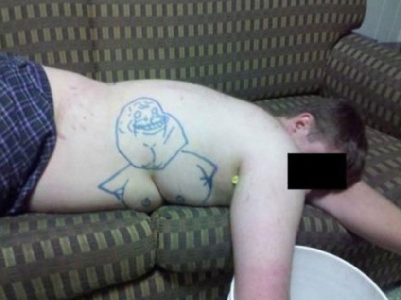 What happens to those who pass out at a party before anyone else What happens to those who pass out at a party before anyone else