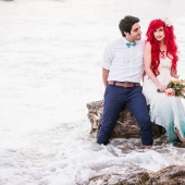 What would the wedding of the little mermaid Ariel look like in real life