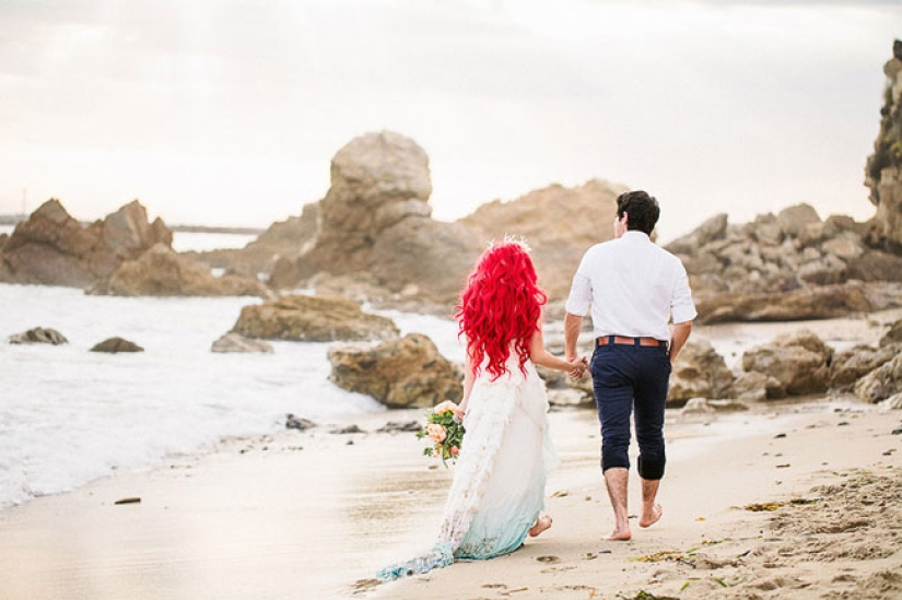 What would the wedding of the little mermaid Ariel look like in real life