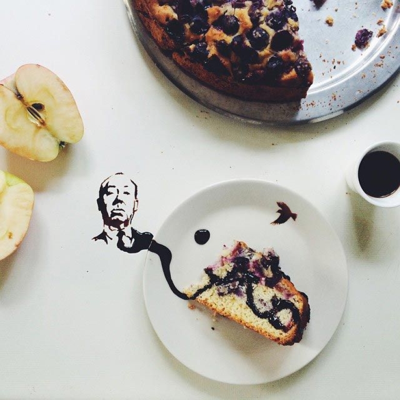 When spilled coffee becomes art
