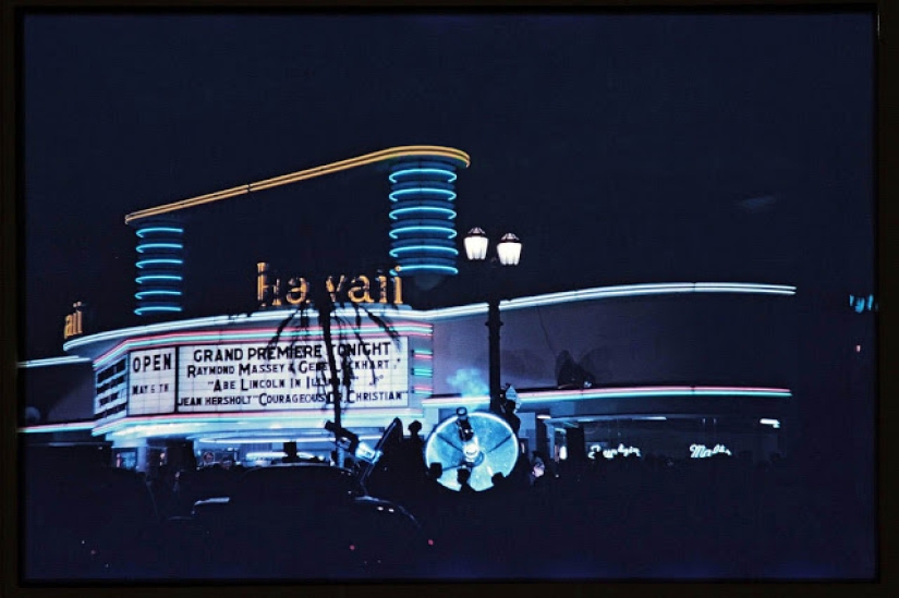 While the USSR was at war with the fascists: color photos of peaceful Los Angeles during World War II and after