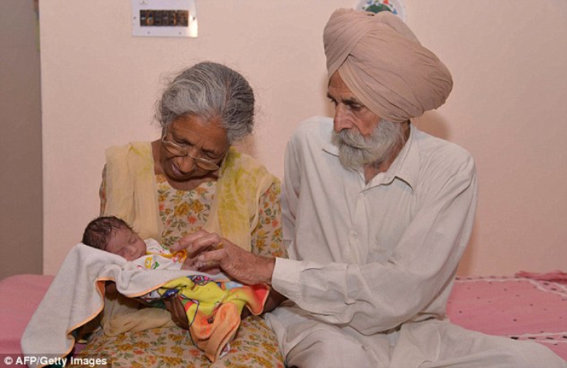 Why did a 72-year-old Indian woman give birth to her first child