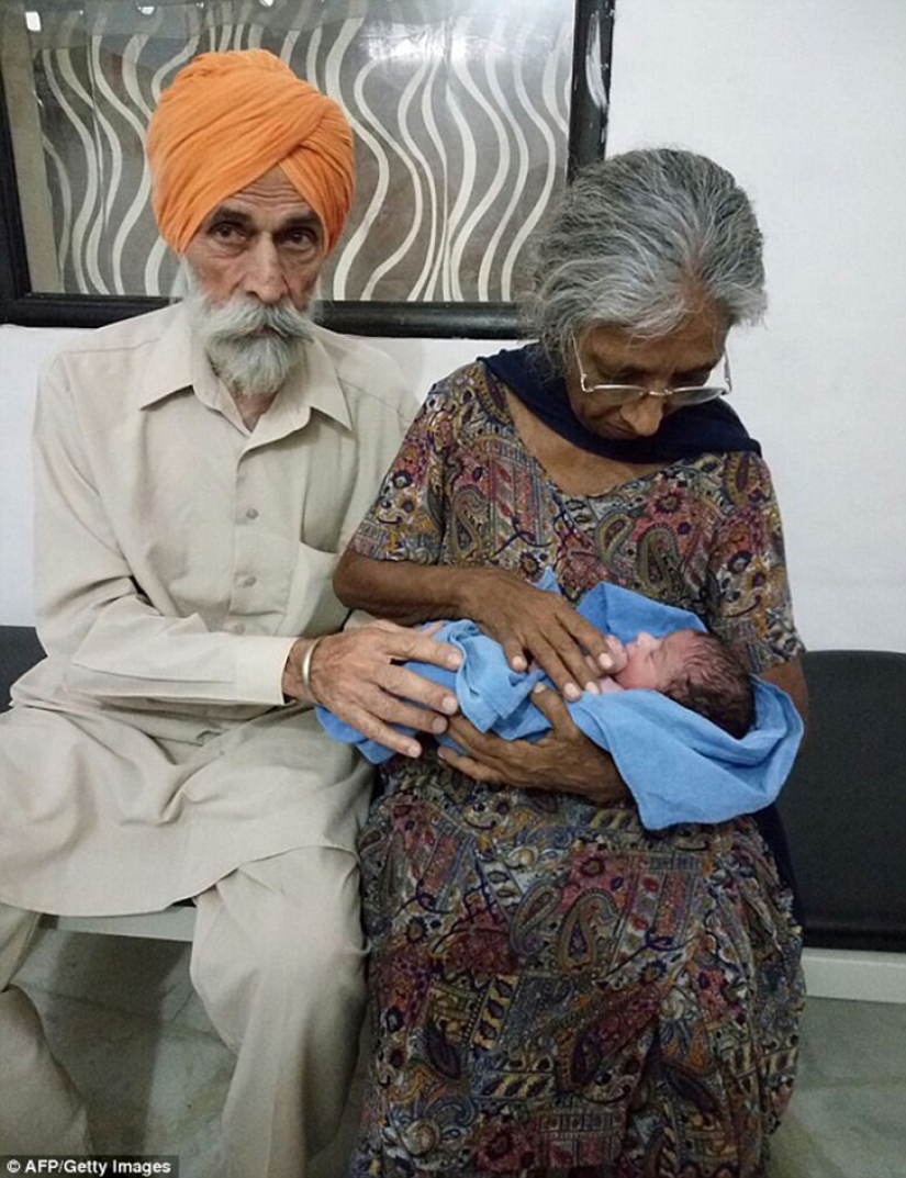 Why did a 72-year-old Indian woman give birth to her first child