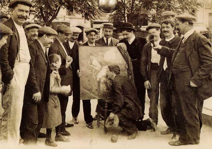 Why do the French kiss the village waitress on the fifth point