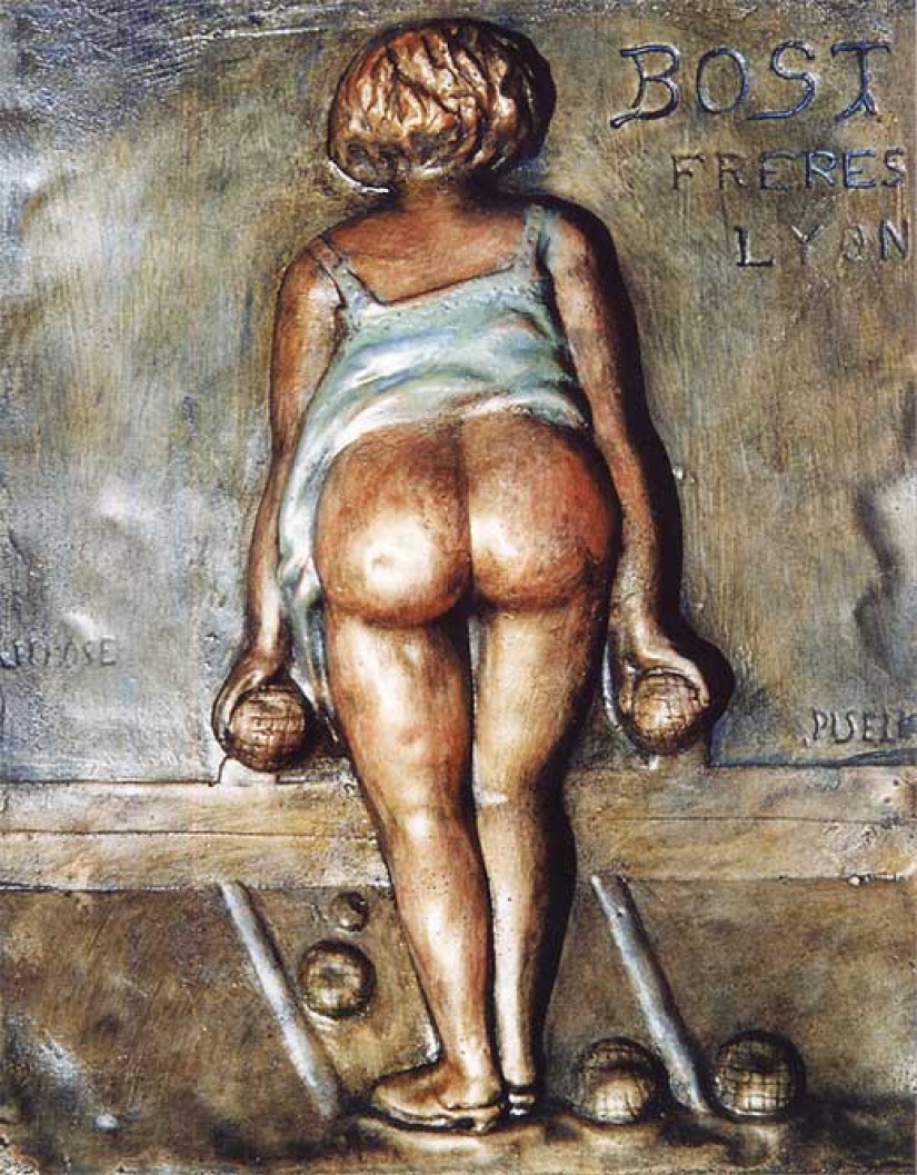 Why do the French kiss the village waitress on the fifth point