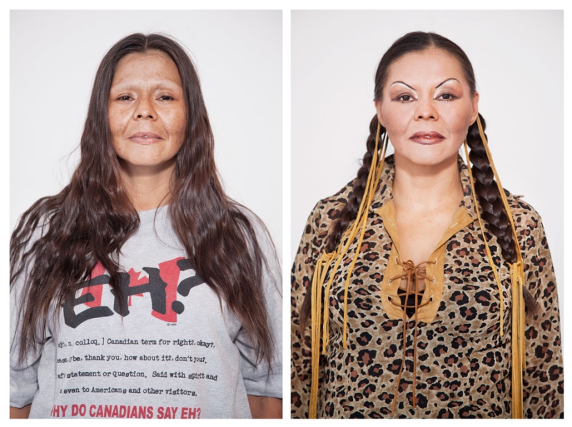 With light makeup With light makeup