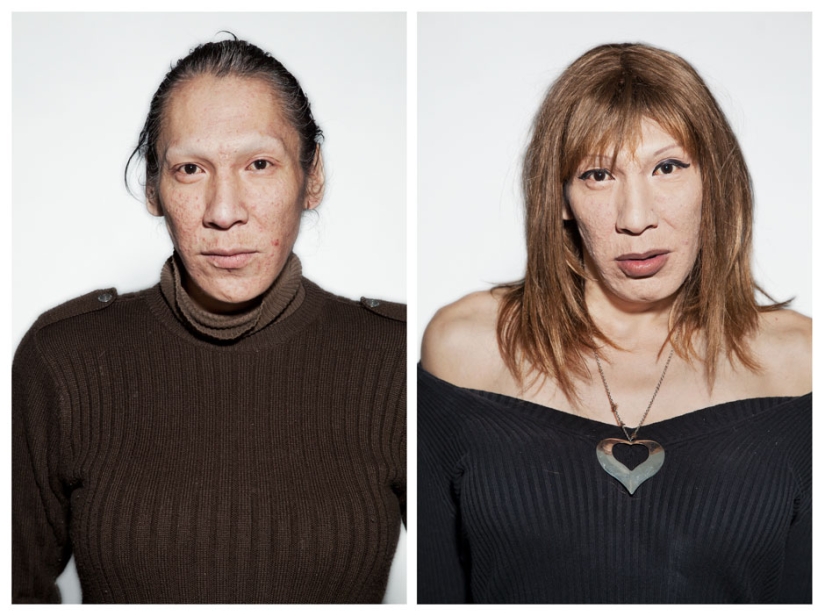 With light makeup With light makeup