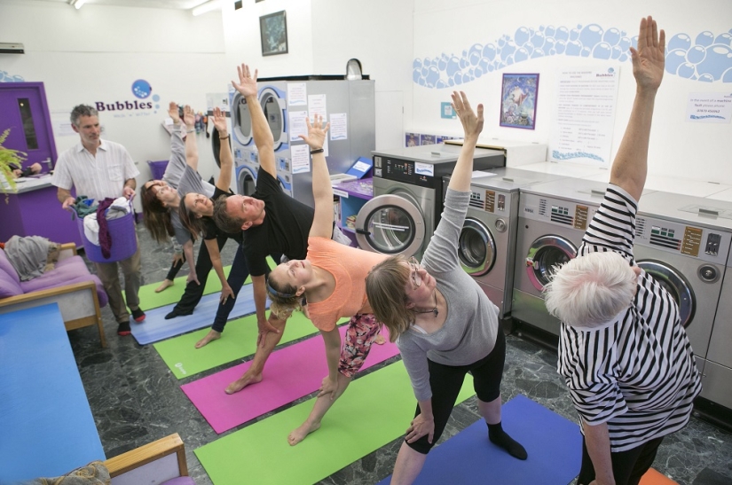 Yoga in soap