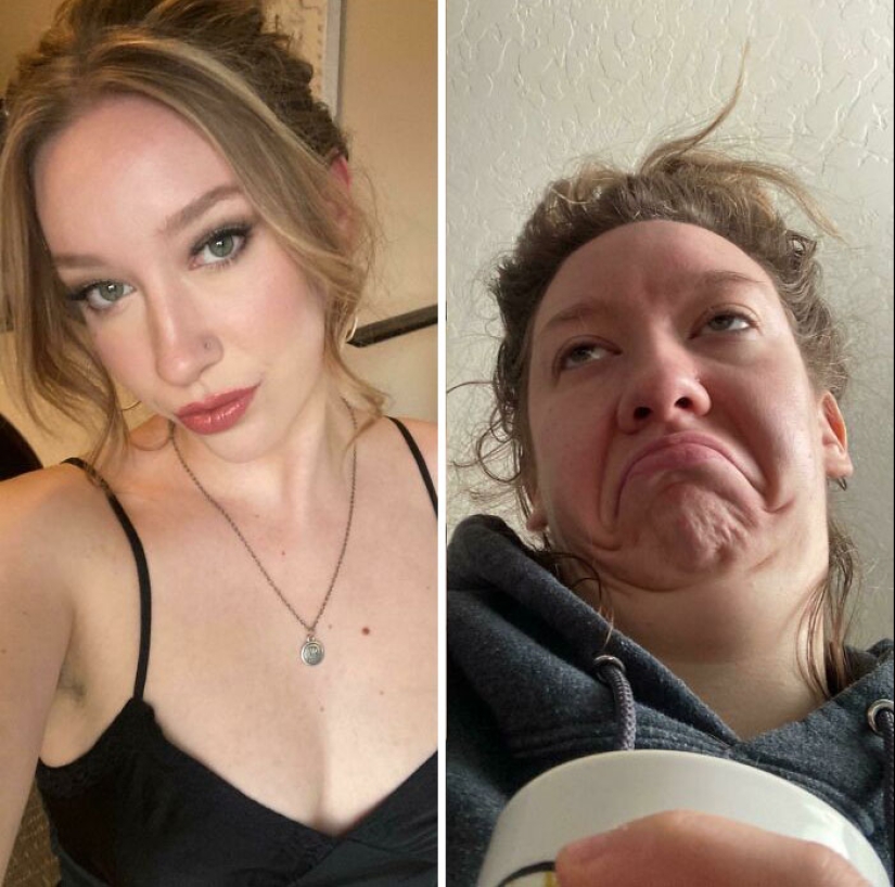 “You Are So Beaut-OHGOD!”: 14 Hilarious Before-And-After Pictures, As Shared By These Women With A Sense Of Humor