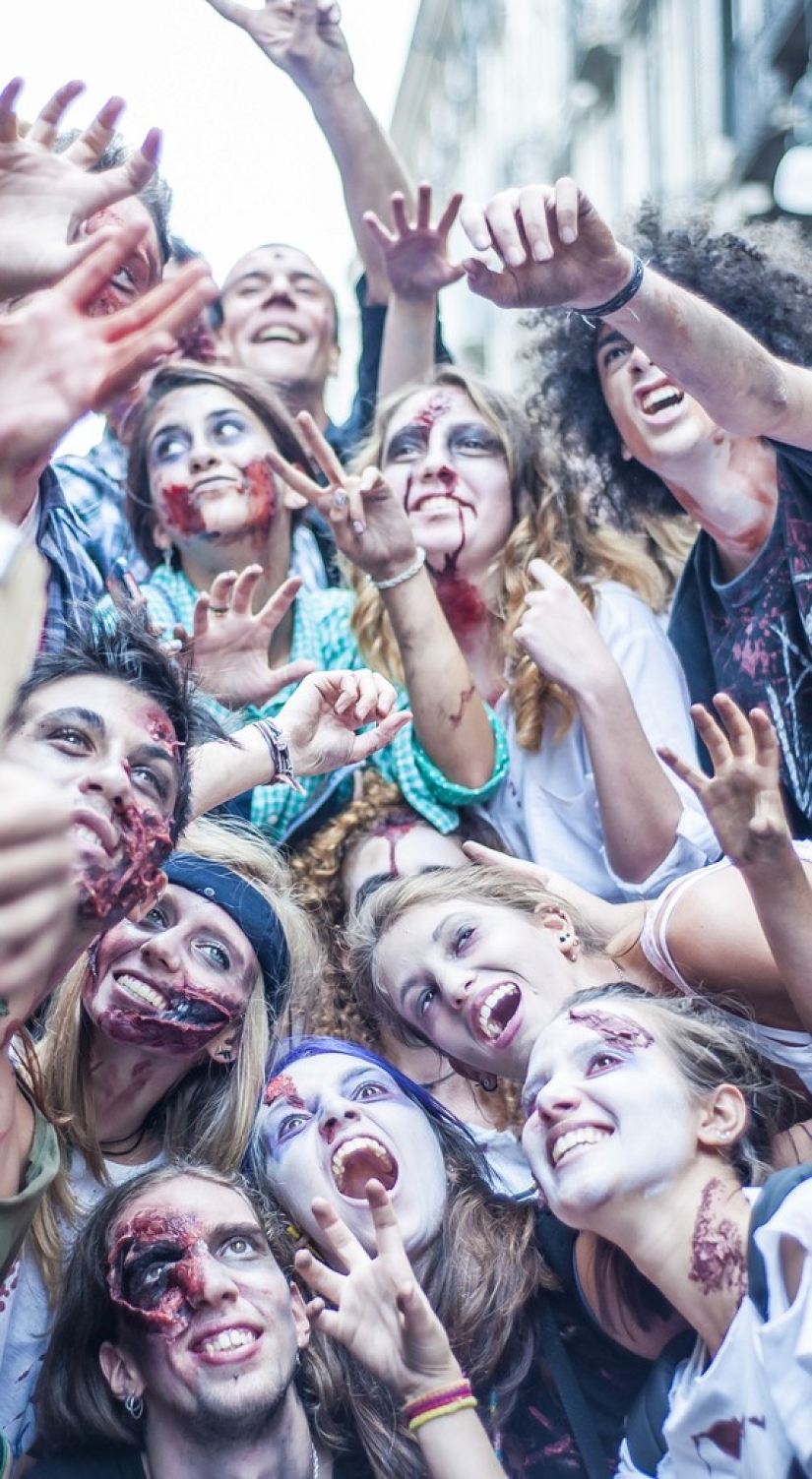 Zombie mob 2014 en Turín