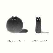 10 New Illustrations By Kamwei Fong Featuring Fluffy And Grumpy Cats 10 New Illustrations By Kamwei Fong Featuring Fluffy And Grumpy Cats