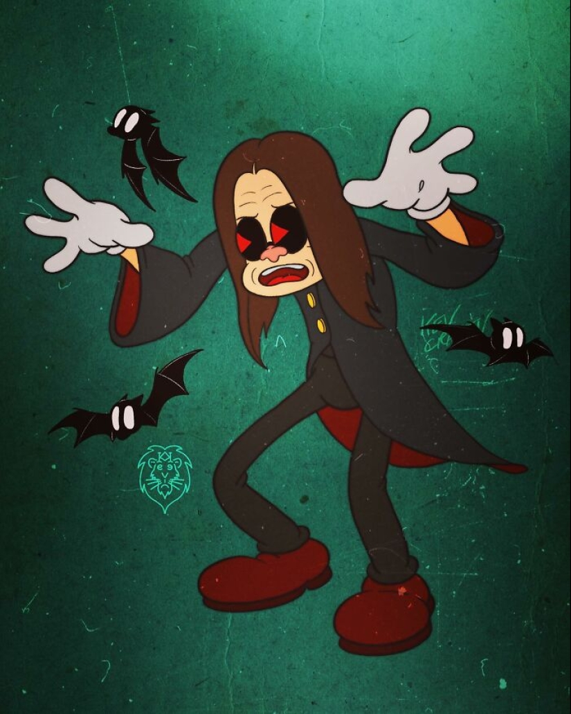 10 Rock Stars Reimagined As Cartoon Characters From The 1930s Drawn By This Artist 10 Rock Stars Reimagined As Cartoon Characters From The 1930s Drawn By This Artist