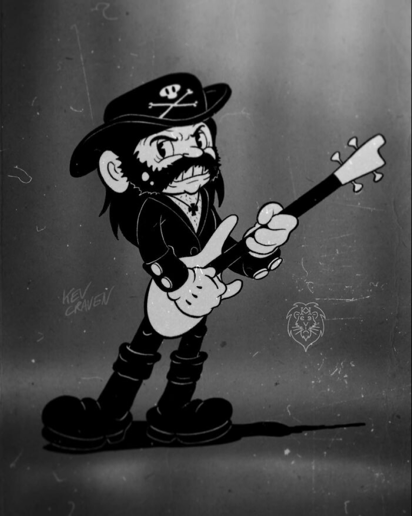 10 Rock Stars Reimagined As Cartoon Characters From The 1930s Drawn By This Artist 10 Rock Stars Reimagined As Cartoon Characters From The 1930s Drawn By This Artist