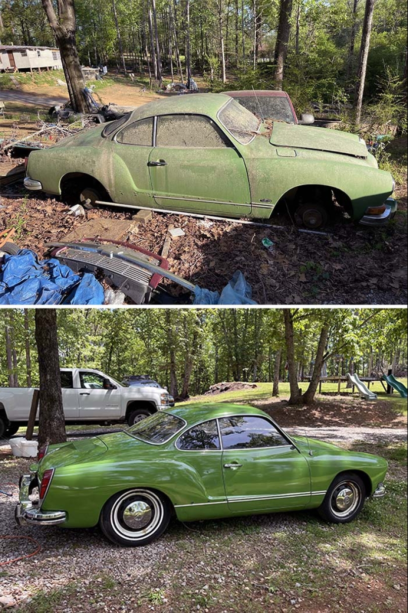 10 veces que los autos destrozados fueron restaurados a su antigua gloria, compartidos en este grupo en línea