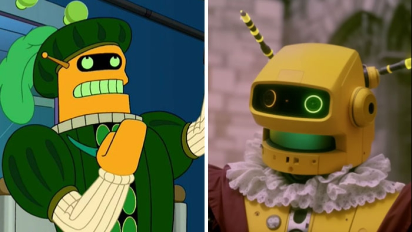 11 Side-By-Side Pics Showing Futurama Characters And Their 80s Sci-Fi Movie Versions 11 Side-By-Side Pics Showing Futurama Characters And Their 80s Sci-Fi Movie Versions
