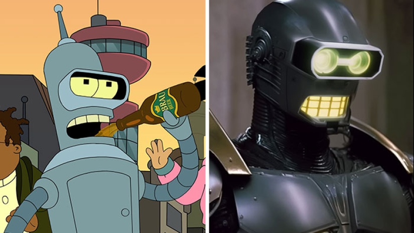 11 Side-By-Side Pics Showing Futurama Characters And Their 80s Sci-Fi Movie Versions 11 Side-By-Side Pics Showing Futurama Characters And Their 80s Sci-Fi Movie Versions