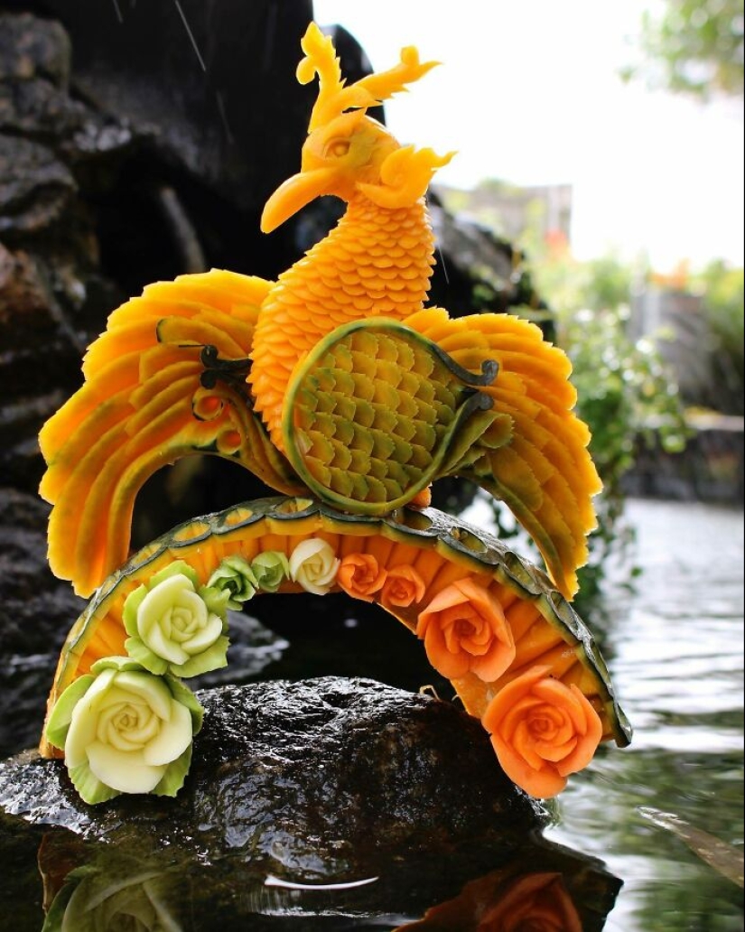 12 Mesmerizing Food Carvings By World Champion Daniele Barresi