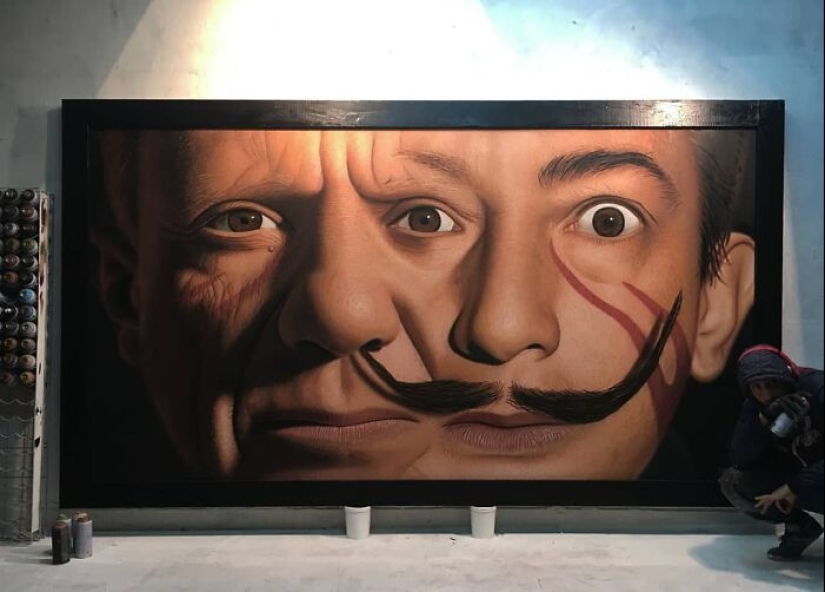 12 Of This Artist’s Realistic Large-Scale Graffiti Portraits