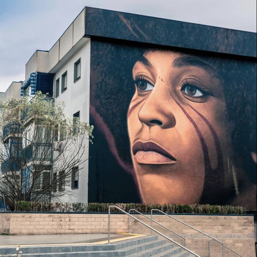 12 Of This Artist’s Realistic Large-Scale Graffiti Portraits
