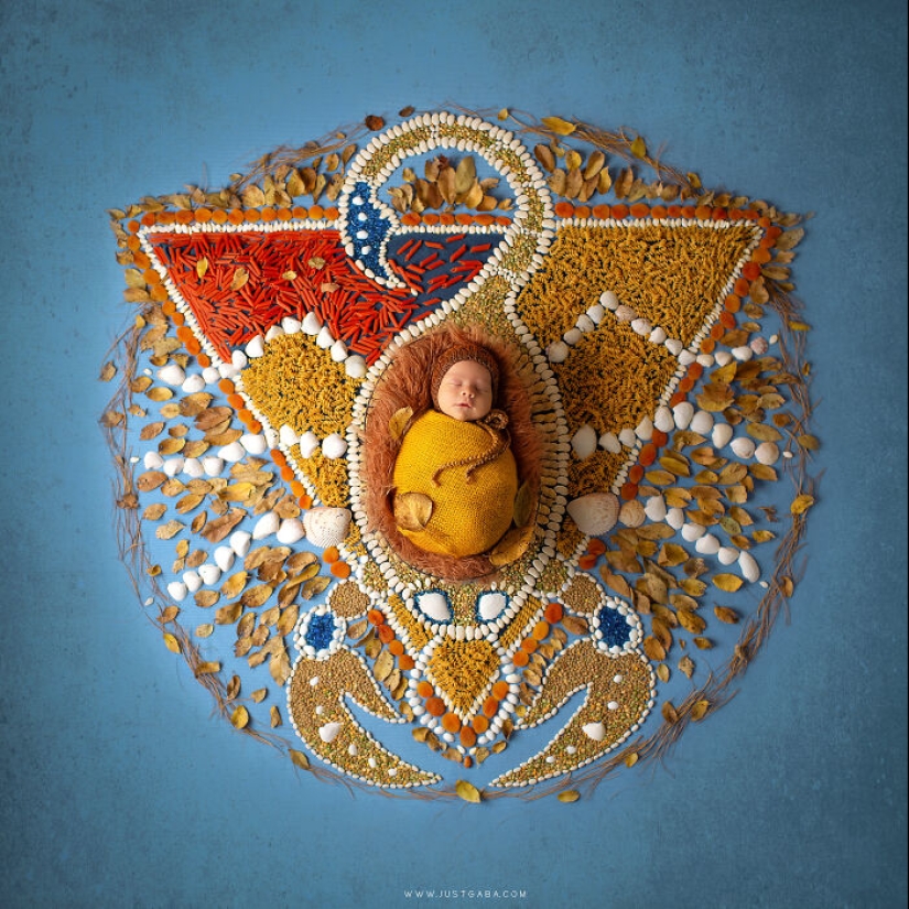 12 Zodiac-Themed Photos Created By Blending My Love For Mandalas And Newborn Photography