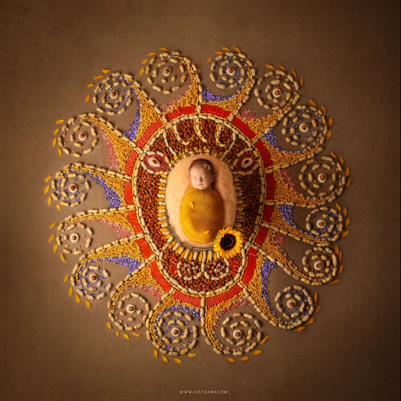 12 Zodiac-Themed Photos Created By Blending My Love For Mandalas And Newborn Photography