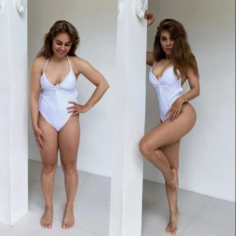 13 tips on how to pose to get 10 kilos slimmer in the photo