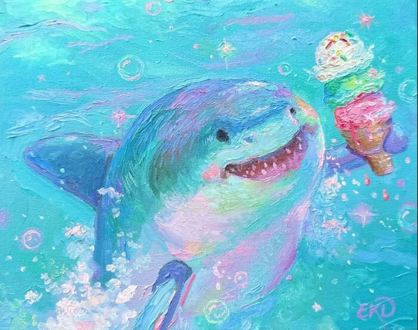 14 caprichosos y muy lindos retratos de animales de este artista.
