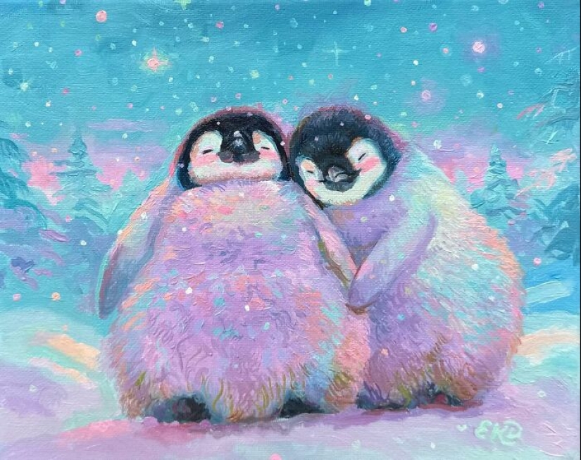 14 caprichosos y muy lindos retratos de animales de este artista.