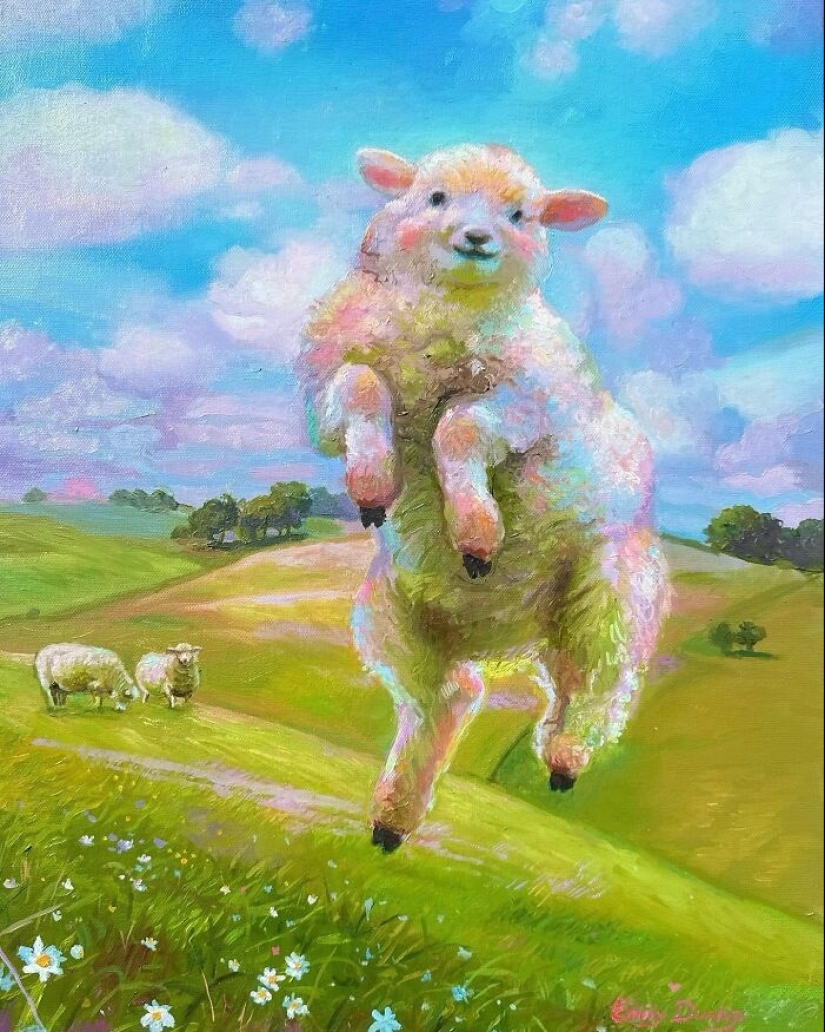 14 caprichosos y muy lindos retratos de animales de este artista.