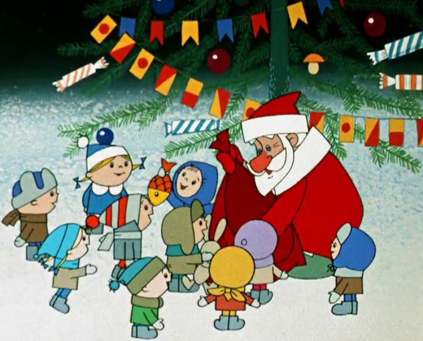 14 new year Soviet cartoons, which in the same breath, we look our children