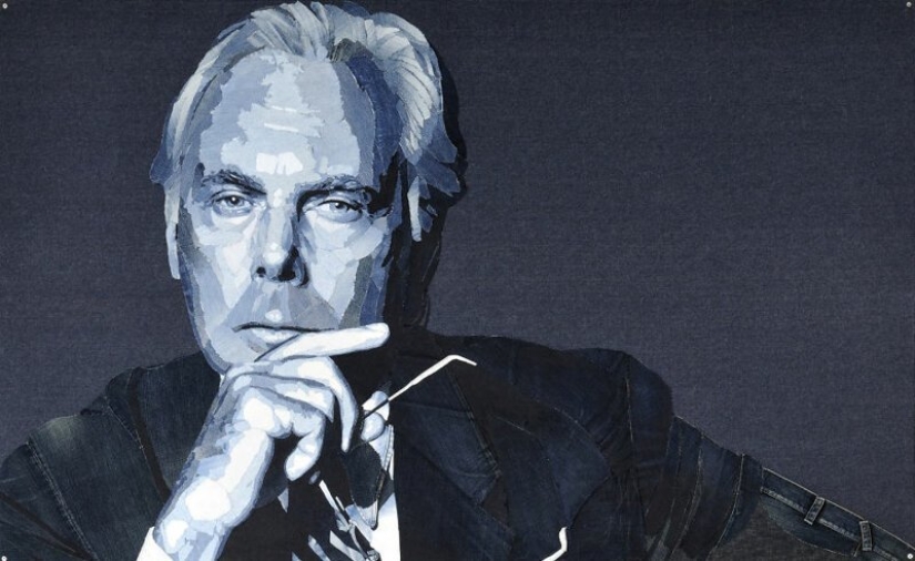 14 retratos realistas de celebridades hechos de mezclilla
