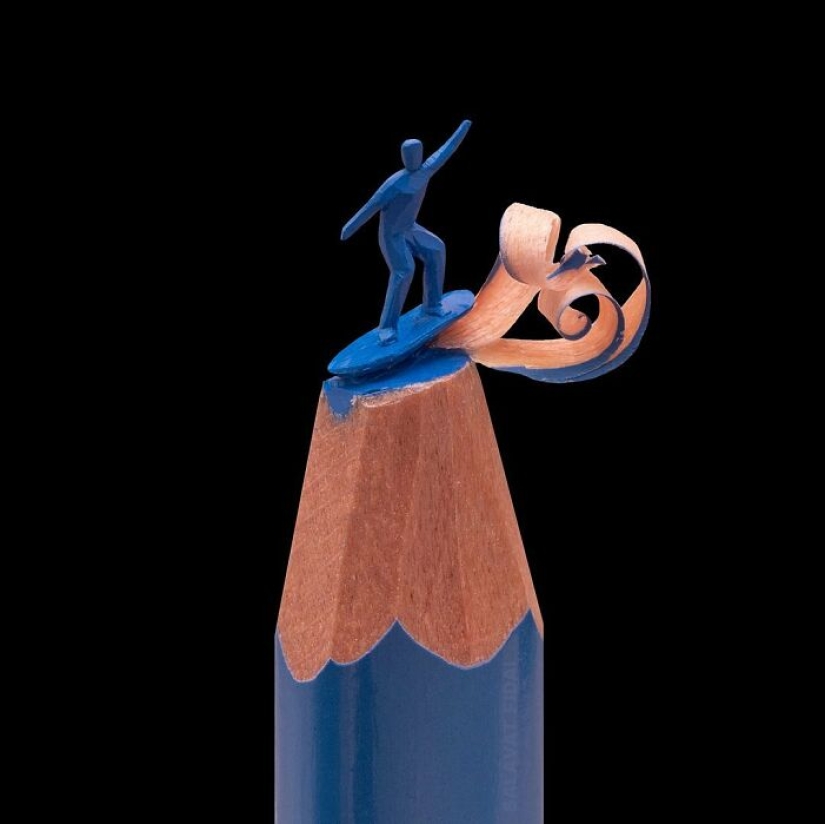 15 nuevas esculturas de personajes famosos y otras cosas hechas con plomo de penicil por Salavat Fidai