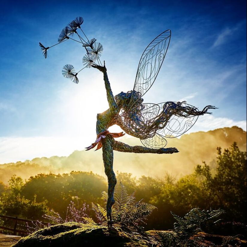 17 Magical Wire Sculptures Of Fairies, Created By Robin Wight 17 Magical Wire Sculptures Of Fairies, Created By Robin Wight