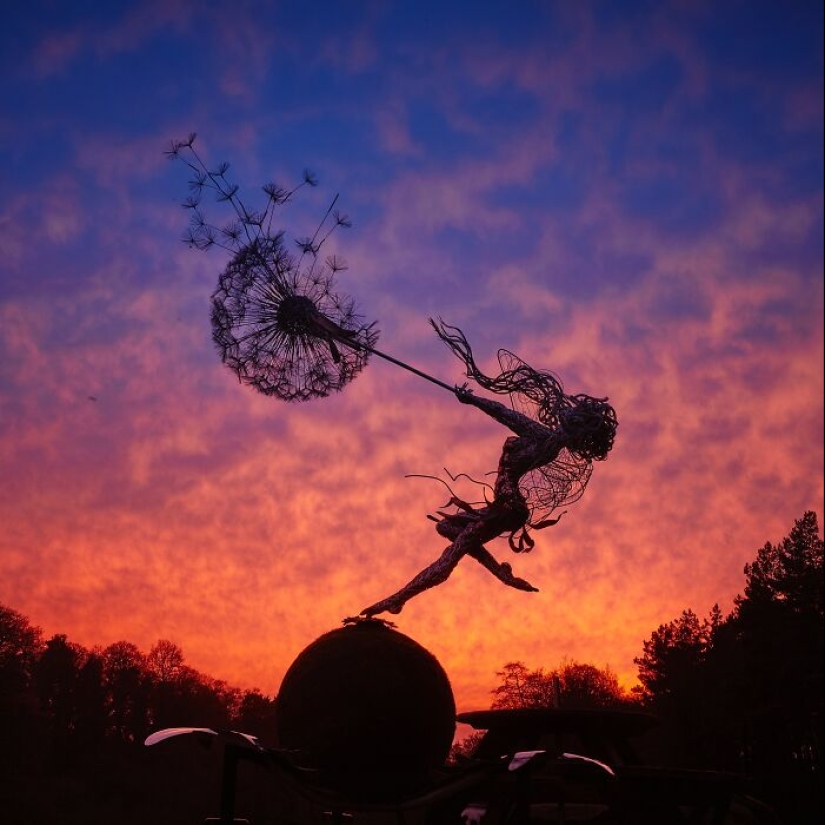 17 Magical Wire Sculptures Of Fairies, Created By Robin Wight 17 Magical Wire Sculptures Of Fairies, Created By Robin Wight