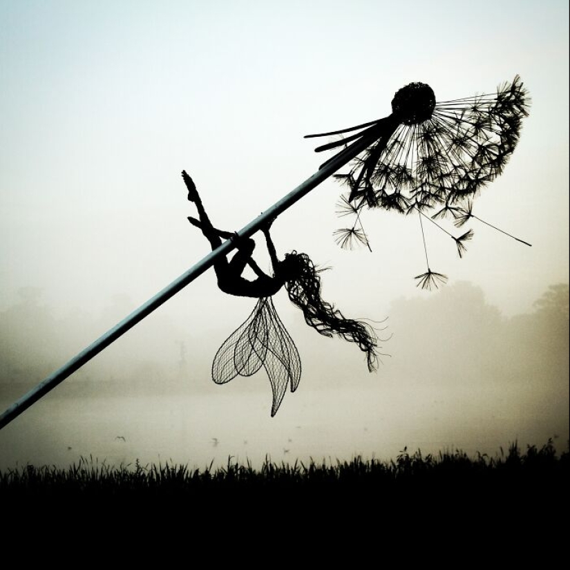 17 Magical Wire Sculptures Of Fairies, Created By Robin Wight 17 Magical Wire Sculptures Of Fairies, Created By Robin Wight