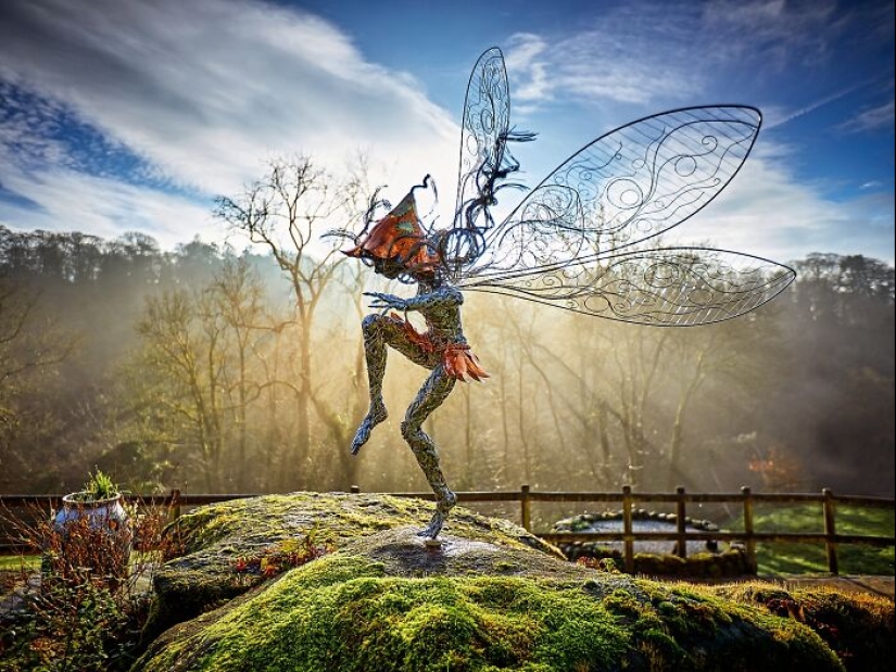 17 Magical Wire Sculptures Of Fairies, Created By Robin Wight 17 Magical Wire Sculptures Of Fairies, Created By Robin Wight